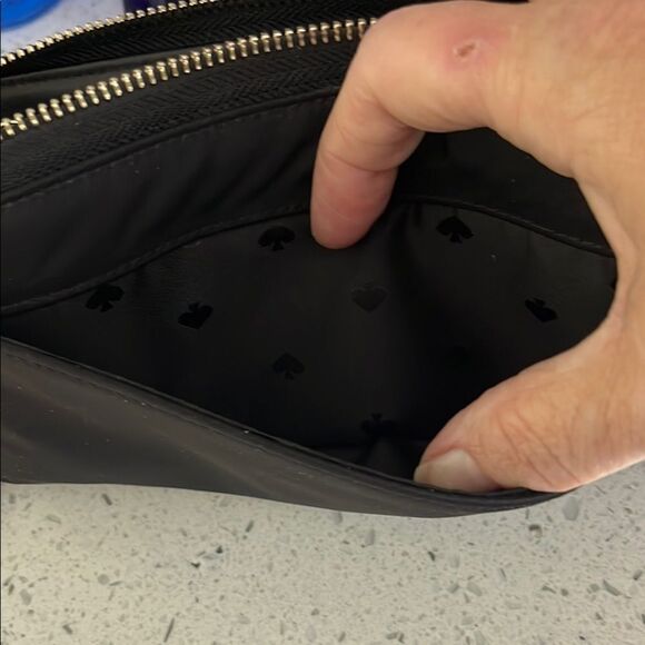 Kate Spade Dawn Continental Black Wallet 
Nylon Zip Around Leather Pull - Picture 9 of 12